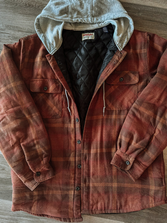 Wrangler Authentics Work Flannel [Fit: Large]